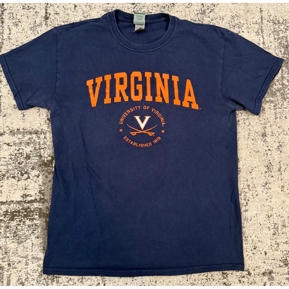Ivysport Virginia UVA T Shirt Mens M Navy Blue Cavaliers Graphic Tee